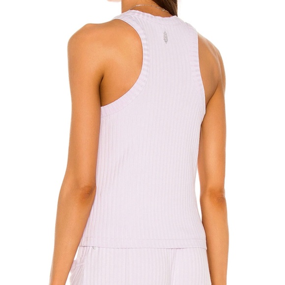 NWT Free People Movement Ribbed Lavender Racerback Tank Top - Picture 2 of 9